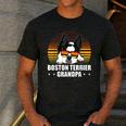 Boston Terrier Grandpa Dog Owner Boston Terrier Men's Casual T-Shirt Dark Grey