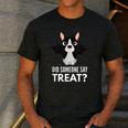 Boston Terrier Halloween Shirt Did Someone Say Treat Men's Casual T-Shirt Dark Grey