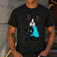 Boston Terrier I Love Mom Apparel Men's Casual T-Shirt Dark Grey