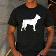 Boston Terrier Men's Casual T-Shirt Dark Grey