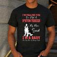 Boston Terrier Mom American Gentleman Dog Lover Mother's Day Men's Casual T-Shirt Dark Grey