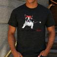 Boston Terrier Mom Bandana Boston Terrier Dog Men's Casual T-Shirt Dark Grey
