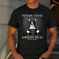 Boston Terrier Mug Shot Guilty Dog Men's Casual T-Shirt Dark Grey