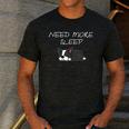Boston Terrier Puppy Need More Sleep Pajama For Bedtime Men's Casual T-Shirt Dark Grey