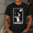 Boston Terrier Tarot Card Star With The Moon Men Women Kids Men's Casual T-Shirt Dark Grey