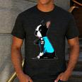 Boston Terrier Tattoos I Love Mom Men's Casual T-Shirt Dark Grey