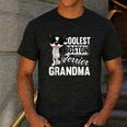 Coolest Boston Terrier Grandma Dog Men's Casual T-Shirt Dark Grey