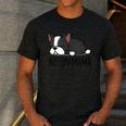 Cute Boston Terrier Boston Mama Men's Casual T-Shirt Dark Grey