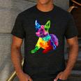 Dog Lover Boston Terrier Dog Colorful Boston Terrier Men Women Kids Men's Casual T-Shirt Dark Grey