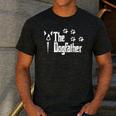 The Dogfather Boston Terrier Dog Dad Tshirt Idea Men's Casual T-Shirt Dark Grey