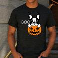 The Halloween Boston Terrier Men's Casual T-Shirt Dark Grey