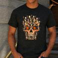 Halloween Costume Skull Boston Terrier Dog Lover For Men Women Kids Men's Casual T-Shirt Dark Grey