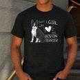 Just A Girl Who Loves Her Boston Terrier Puppy Love Men's Casual T-Shirt Dark Grey