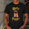 Lovely Harry Pugger Pug Men's Casual T-Shirt Dark Grey