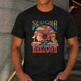 Sedona Arizona Nature Hiking Mountains Outdoors Vintage Men's Casual T-Shirt Dark Grey