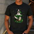 St Patrick's Day Leprechaun Boston Terrier Dog Shamrock For Men Women Kids Men's Casual T-Shirt Dark Grey