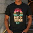 Worlds Best Boston Terrier Aunt Men's Casual T-Shirt Dark Grey