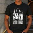 Yes I Really Do Need All These Boston Terriers Men's Casual T-Shirt Dark Grey