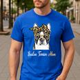 Birthday And Mother's Day -Boston Terrier Mom Men's Casual T-Shirt Royal Blue