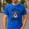 Bostie Mama Dog Dad Boston Terrier For Men Women Men's Casual T-Shirt Royal Blue