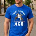 Boston Terrier Dog Men's Casual T-Shirt Royal Blue Boston Terrier Dog Men's Casual T-Shirt Royal Blue