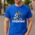 Boston Terrier Dog Untamed For Men Women Men's Casual T-Shirt Royal Blue