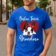 Boston Terrier Grandma Dog Owner Boston Terrier For Men Women Men's Casual T-Shirt Royal Blue