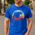 Catch Some Rays Vintage Retro Grizzly Bear Men's Casual T-Shirt Royal Blue