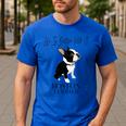 Life Is Better With A Boston Terrier Dog For Lover Men's Casual T-Shirt Royal Blue