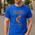 Sedona Arizona Southwestern Style Souvenir Vintage Men's Casual T-Shirt Royal Blue