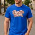 Vintage Boston Terrier Mom Dog Lover Pet Bostie Mama Men Women Girls Kids Men's Casual T-Shirt Royal Blue
