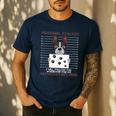 Boston Terrier American Gentleman Personal Stalker Dog Lover Men's Casual T-Shirt Navy