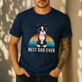 Boston Terrier Boston-Bulldog For Men Women Girls Kids Men's Casual T-Shirt Navy