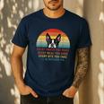 Boston Terrier Dog Every Snack You Make Every Meal You Bake Men Women Men's Casual T-Shirt Navy