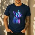 Boston Terrier Dog For a Boston Terrier Mom Men's Casual T-Shirt Navy