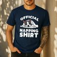 Boston Terrier Dog Official Sleeping Shirt Men Women Kids Men's Casual T-Shirt Navy