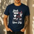 Boston Terrier Fart American Gentleman Non-Sporting Dog Men's Casual T-Shirt Navy