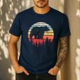 Catch Some Rays Vintage Retro Grizzly Bear Men's Casual T-Shirt Navy