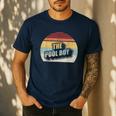 Vintage Retro The Pool Boy Men's Casual T-Shirt Navy