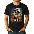 Aesthetic Halloween Boston Terrier Dog Witch Pumpkin For Men Women Kids Men's Casual T-Shirt Black