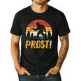 Bigfoot Sasquatch Prost Retro Bavarian Oktoberfest Men Women Men's Casual T-Shirt Black