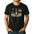 Boston Terrier 4th Of July US American Flag Dog Patriotic Men's Casual T-Shirt Black