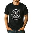 Boston Terrier Astronaut Shirt Spaceman Dog Space Lover Men's Casual T-Shirt Black