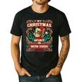 Boston Terrier My Christmas Spirit Dog Santa Claus X-Mas Men's Casual T-Shirt Black
