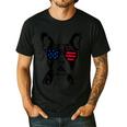 Boston Terrier Dog 4th July America USA Flag Men Women Kids Men's Casual T-Shirt Black