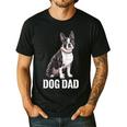 Boston Terrier Dog Dad Boston Terrier Dog Lovers Men's Casual T-Shirt Black