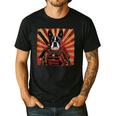 Boston Terrier Dog Japanese Art Samurai Ukiyo-e Men's Casual T-Shirt Black