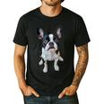 Boston Terrier Dog Motif Pet Art Boston Terrier Men Women Kids Men's Casual T-Shirt Black
