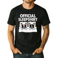 Boston Terrier Dog Official Sleep Pajamas Nightgown Men's Casual T-Shirt Black