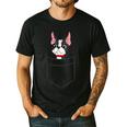 Boston Terrier Dog In The Pocket Boston Terrier For Men Women Girls Kids Men's Casual T-Shirt Black